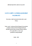 GƏNCLƏRİN ÇAĞIRIŞAQƏDƏRKİ HAZIRLIĞI Orta ixtisas təhsili müəssisələri üçün tədris vəsaiti II hissə
